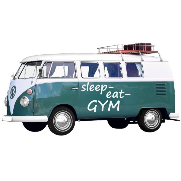 Autoaufkleber sleep-eat-GYM Sticker Aufkleber Fahrzeug Gym Fitness