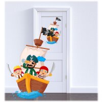Kinderzimmer Piratenaufkleber ,f&uuml;r kleine Piraten toller Wandtattoo/ Aufkleber
