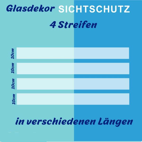 Glasdekor Sichtschutz-Streifen Bad