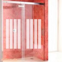 Glasdekor Sichtschutz-Streifen Bad