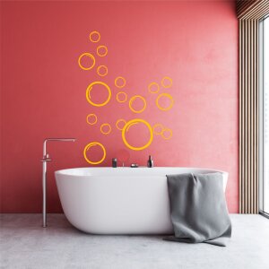 Aufkleber Blubber Blasen Set Badezimmer