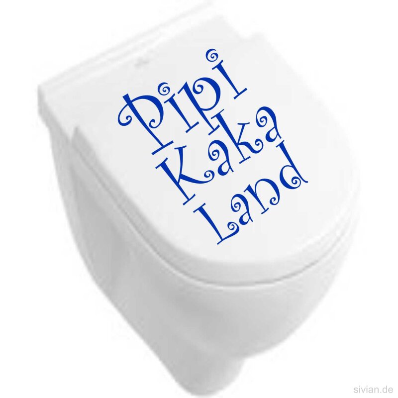 Aufkleber Badezimmer Pipi Kaka Land