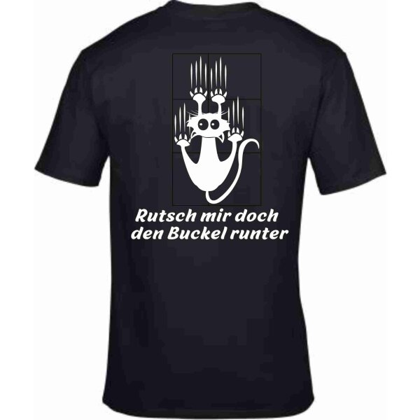 T-Shirt mit Spruch Rutsch mir doch den Buckel runter