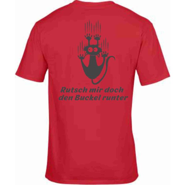 T-Shirt mit Spruch Rutsch mir doch den Buckel runter