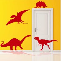 Aufkleber Dinosaurier Wandtattoo Set 