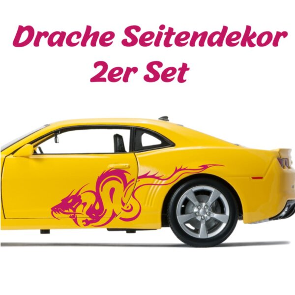 Seitendekor Autoaufkleber Drache Tuning