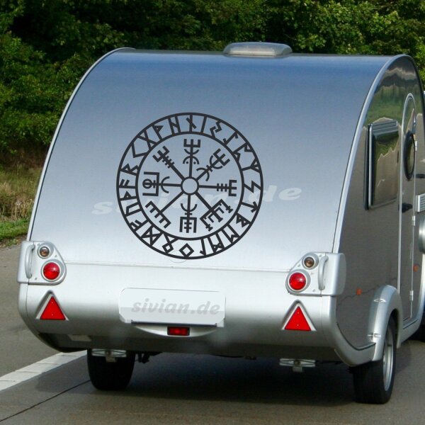 Wikinger Kompass Aufkleber Wohnmobil