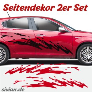 Autoaufkleber Spritzer Seiten Dekor Aufkleber Splash