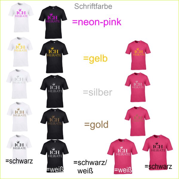 T-Shirt Junggesellinnenabschied Braut