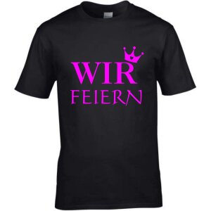 T-Shirt Junggesellinnenabschied wir feiern