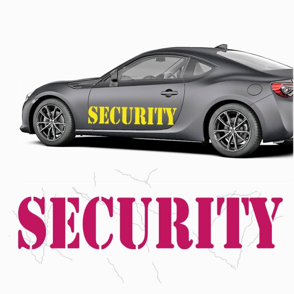 Security Autoaufkleber