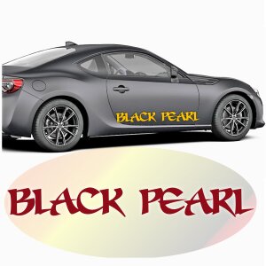 Autoaufkleber Black Pearl
