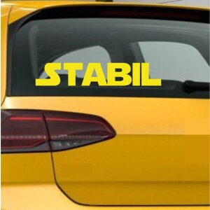 Autoaufkleber STABIL Schriftzug