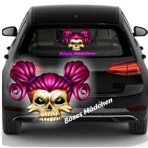 Böses Mädchen Autoaufkleber
