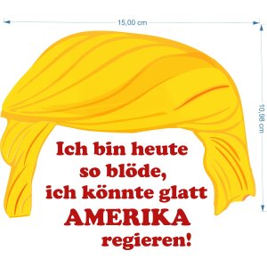 Autoaufkleber Anti Trump Amerika regieren